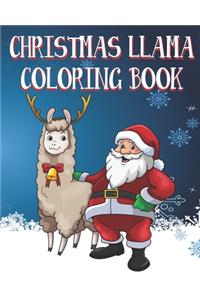 Christmas Llama Coloring Book