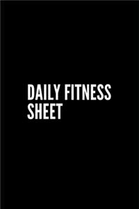 Daily Fitness Sheet