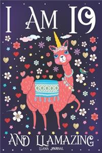 Llama Journal I am 19 and Llamazing