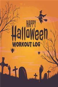 Halloween Workout log book & Fitness Journal