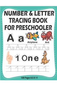 Number & Letter Tracing Book for Preschooler