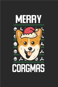 Merry Corgmas Christmas Notebook
