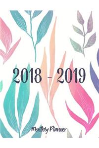 2018 - 2019 Monthly Planner