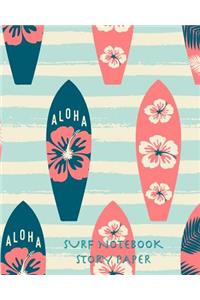 Surf Notebook Story Paper