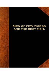 Shakespeare Quote Men Few Words School Composition Book 130 Pages
