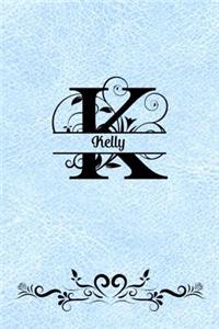 Split Letter Personalized Journal - Kelly