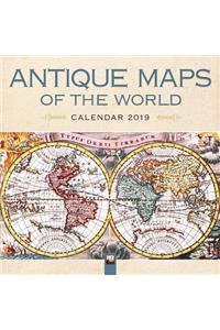 Antique Maps of the World Wall Calendar 2019 (Art Calendar)