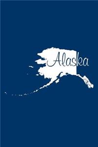 Alaska - Navy Blue Lined Notebook with Margins