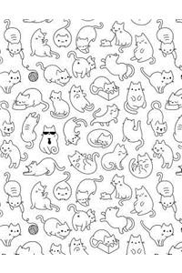 My Big Fat Bullet Journal for Cat Lovers Fun Cat Pattern 12