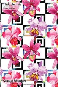 Pink Orchids Lined Journal