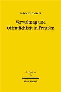 Verwaltung Und Offentlichkeit in Preussen