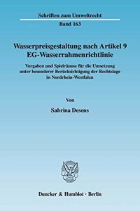 Wasserpreisgestaltung Nach Artikel 9 Eg-Wasserrahmenrichtlinie