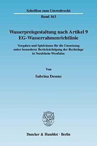 Wasserpreisgestaltung Nach Artikel 9 Eg-Wasserrahmenrichtlinie