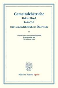 Die Gemeindebetriebe in Osterreich