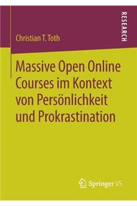 Massive Open Online Courses Im Kontext Von Persönlichkeit Und Prokrastination