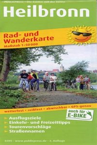 Heilbronn, cycling and hiking map 1:50,000