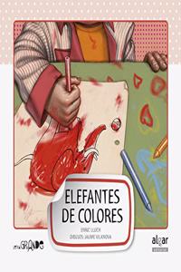 Elefantes de colores