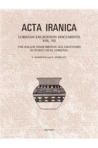 Luristan Excavation Documents Vol. VII