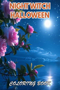 Night Witch Halloween Coloring Book