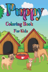 Puppy Coloring Book For Kids