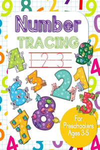 Number Tracing 123 for Preschoolers Ages 3-5