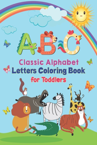 ABC - Classic Alphabet Letters Coloring Book For Toddlers