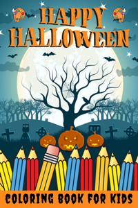 Happy Halloween Coloring Book for kids