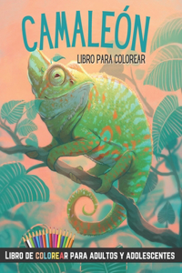 Libro para colorear camaleón