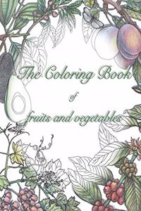 coloring book of fruits and vegetables