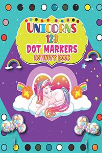 Unicorns 123 Dot Markers Activity Book