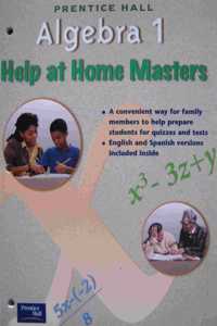 Algebra 1 by Smith Help at Home Blackline Masters 2001c