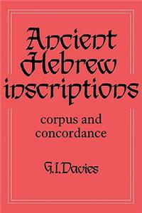 Ancient Hebrew Inscriptions: Volume 1