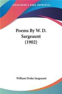 Poems By W. D. Sargeaunt (1902)