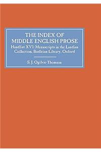 Index of Middle English Prose