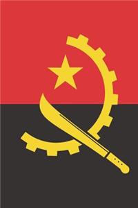 Angola Flag Notebook - Angolan Flag Book - Angola Travel Journal