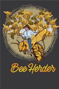Bee Herder Cowboy College Lined Notebook