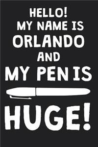 Hello! My Name Is ORLANDO And My Pen Is Huge!