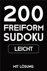 200 Freiform Sudoku Leicht Mit Lösung