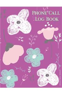 Phone Call Log Book