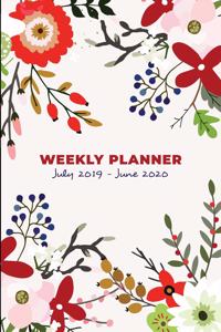 Weekly Planner & Organizer July 2019 - June 2020