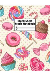 Blank Sheet Music Notebook