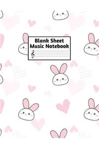 Blank Sheet Music Notebook