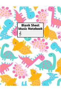 Blank Sheet Music Notebook