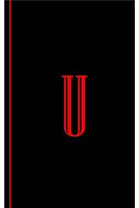 Monogram Letter U Journal