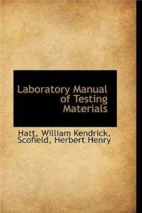 Laboratory Manual of Testing Materials