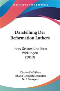 Darstellung Der Reformation Luthers