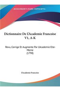 Dictionnaire de L'Academie Francoise V1, A-K