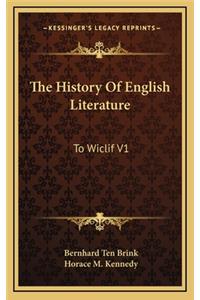 The History Of English Literature