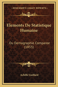 Elements De Statistique Humaine