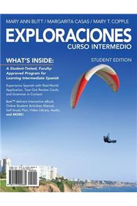 Exploraciones curso intermedio (with iLrn Printed Access Card and Student Activities Manual)